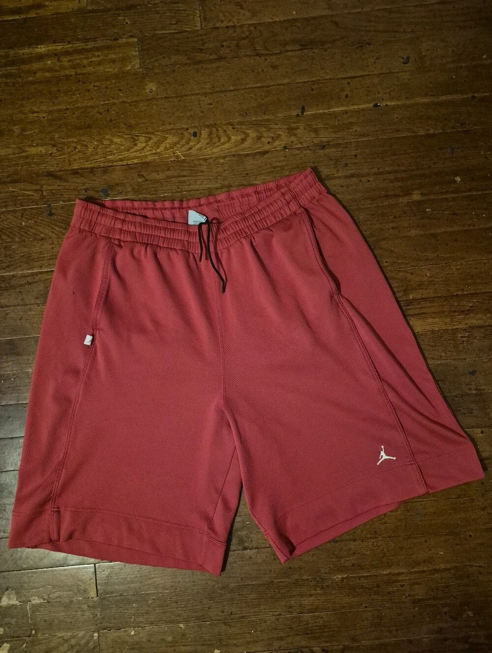 Jordan Men’s Red Athletic Basketball Shorts with White Jumpman Mens Sz XL